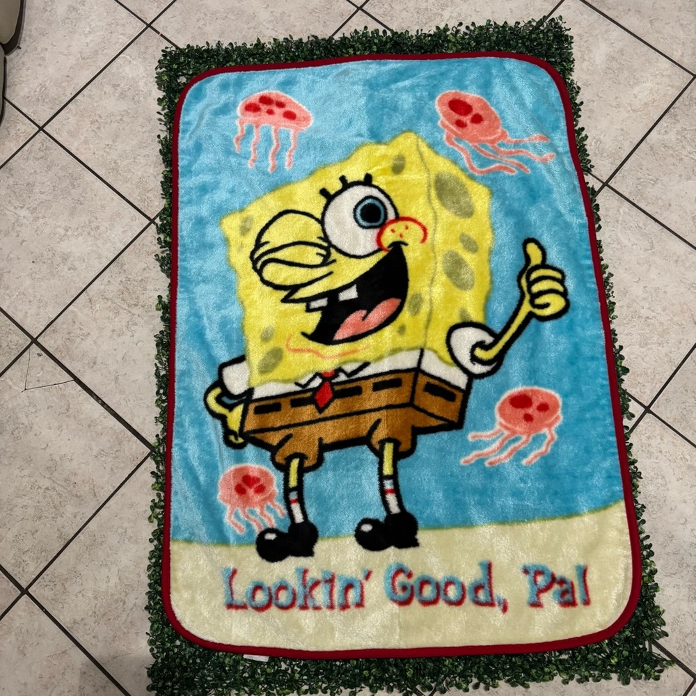 Vintage/Y2K SpongeBob Squarepants x Baby throw blanket